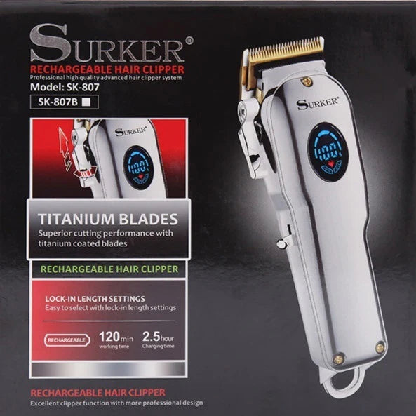 SURKER Rechargeable Hair Clipper (SK-807)