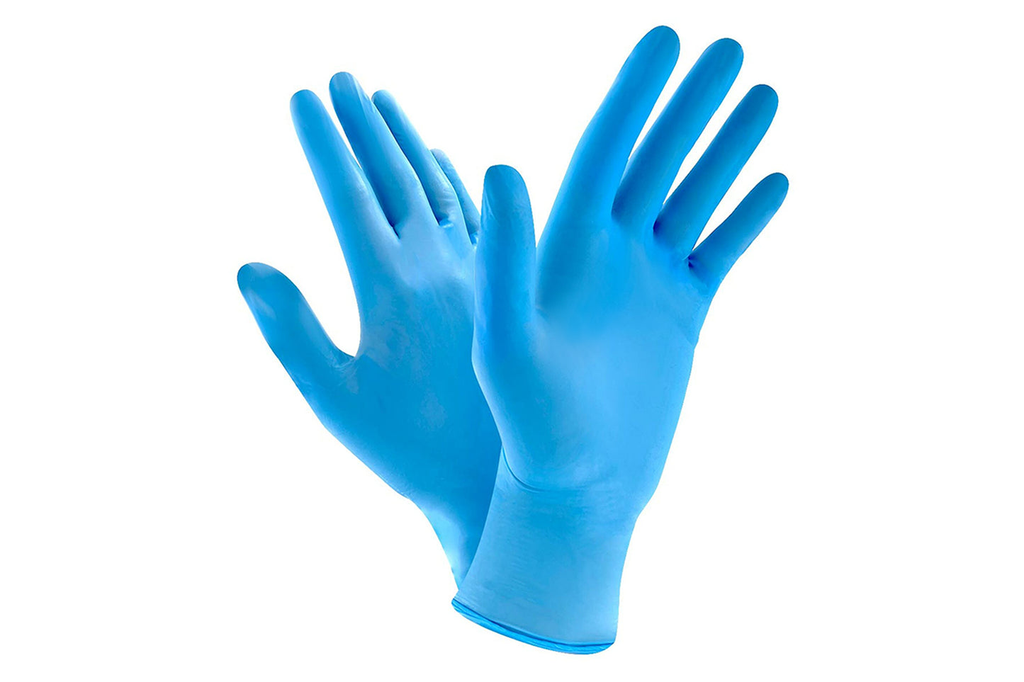 Pure Gloves Nitrile, Powder Free Disposable Gloves 100 Pcs (Blue)
