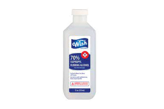 Wish Rubbing Alcohol 70% (12oz) (PALLET) (EXPIRED)
