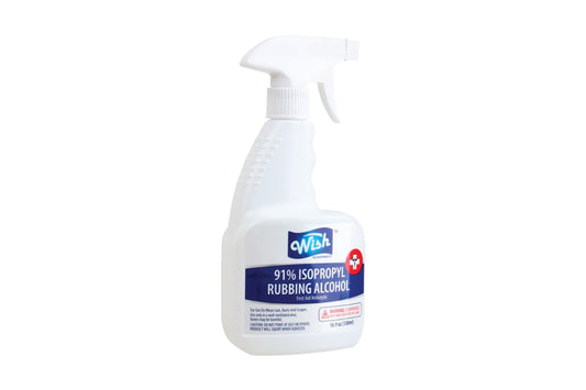 Wish 91% Rubbing Alcohol Spray (16.9oz) (Pallet) (EXPIRED)
