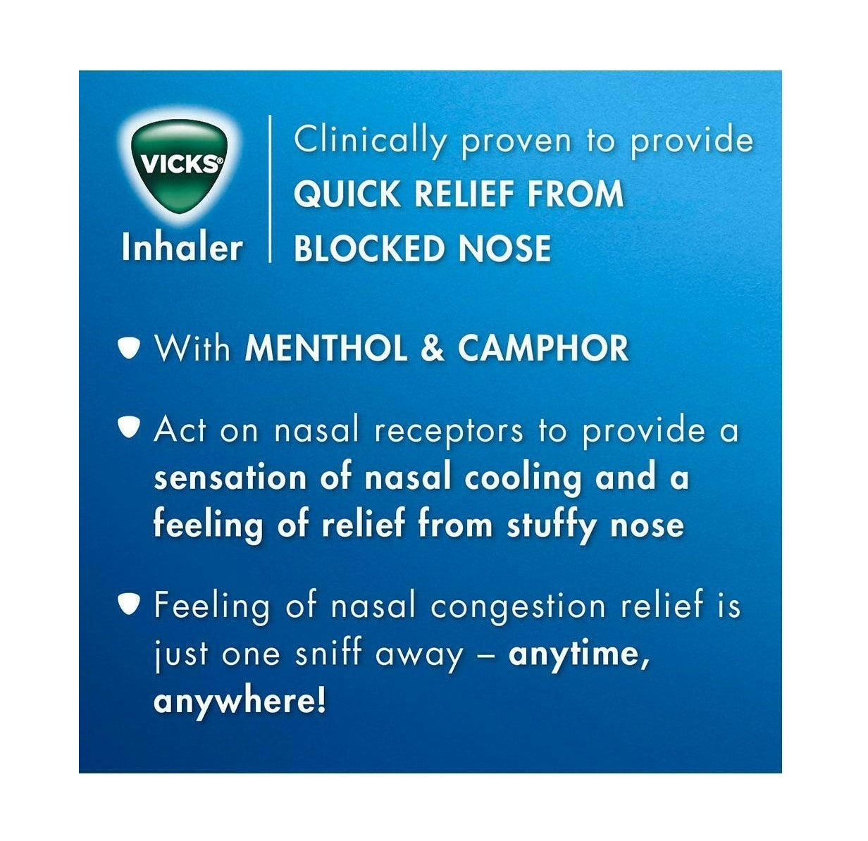 Vicks Inhaler (2 pcs-Pack/ 12 pcs-Box) - 0.5ml