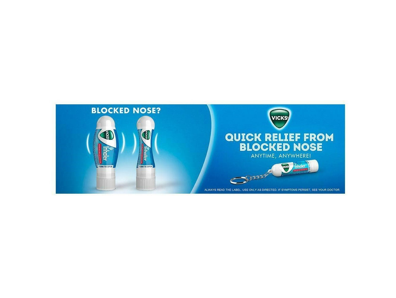 Vicks Inhaler (2 pcs-Pack/ 12 pcs-Box) - 0.5ml