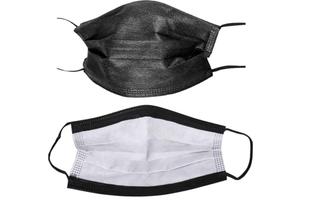 Adult Disposable Black Mask- 50 pcs/ Box.