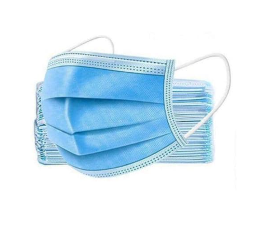Adult Disposable Blue Mask- 50 pcs/Box (Individually Wrapped)