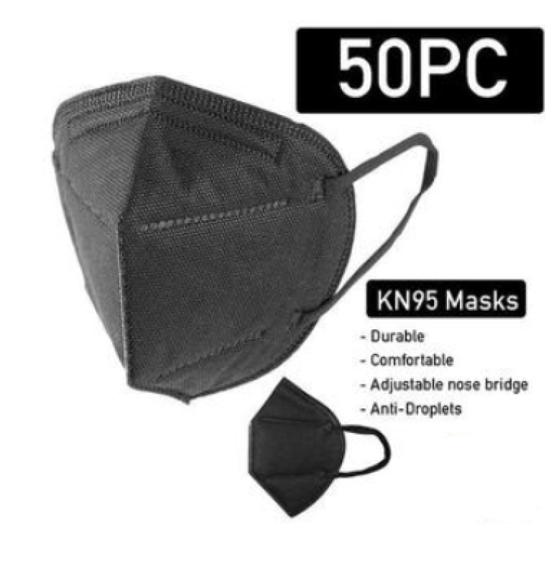 KN95 Black- 50 in a pack